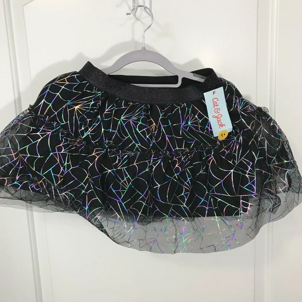 Cat & Jack Black Tutu Medium 8 NWT